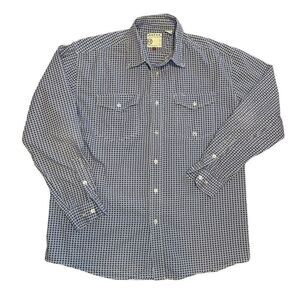 Roper Blue and White Western Button Down Shirt. Size Large. Great Condition!!